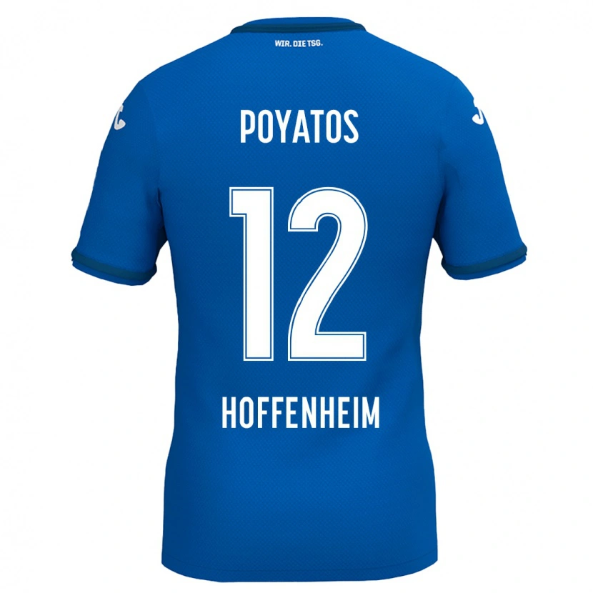 Danxen Donna Maglia Miguel Poyatos #12 Blu Reale Kit Gara Home 2024/25 Maglietta