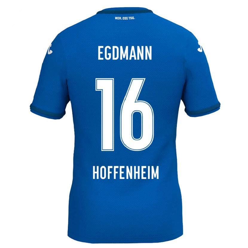 Danxen Donna Maglia Mika Egdmann #16 Blu Reale Kit Gara Home 2024/25 Maglietta