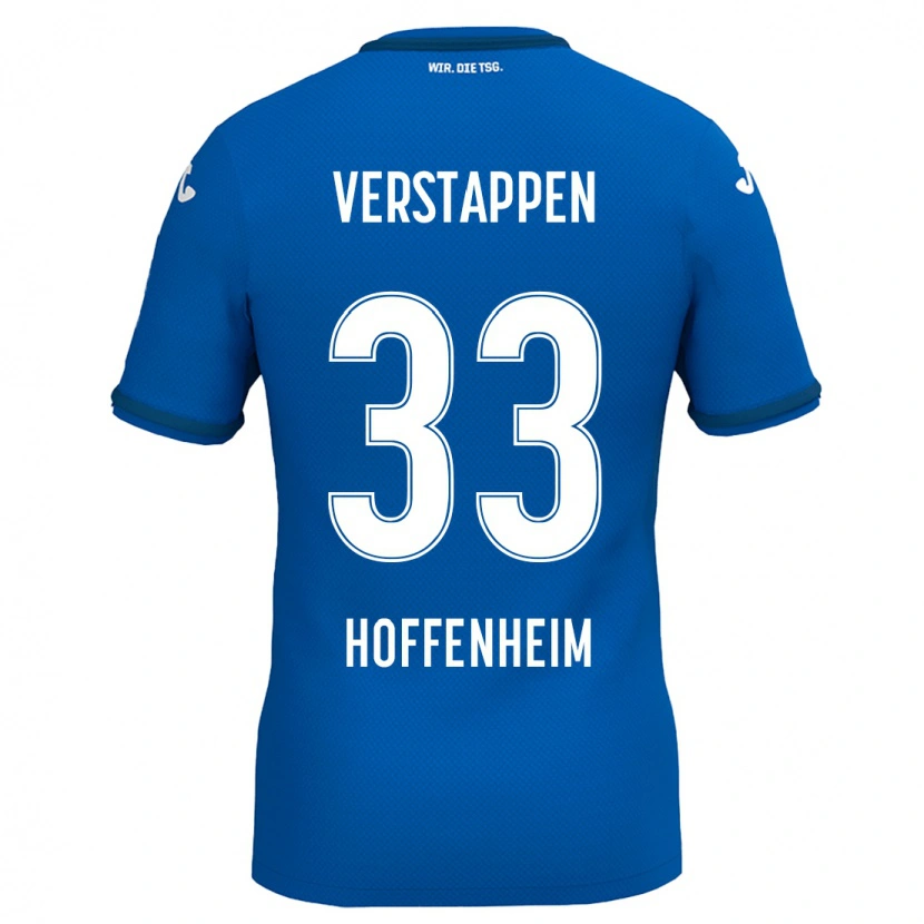 Danxen Donna Maglia Eric Verstappen #33 Blu Reale Kit Gara Home 2024/25 Maglietta