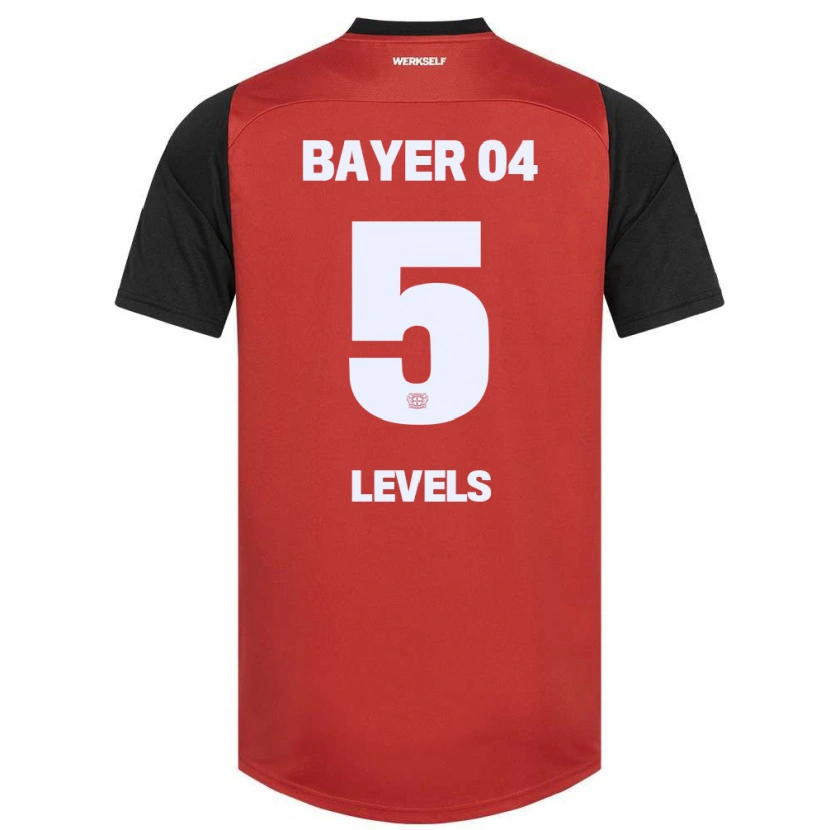 Danxen Donna Maglia Janou Levels #5 Rosso Nero Kit Gara Home 2024/25 Maglietta