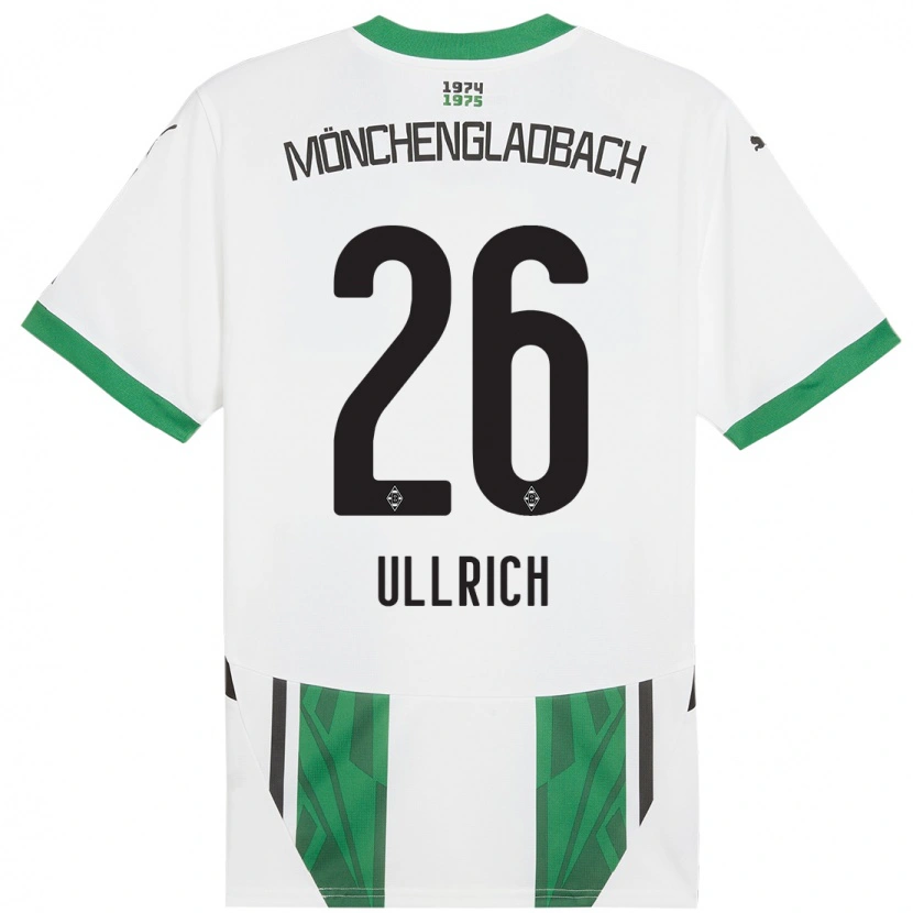 Danxen Donna Maglia Lukas Ullrich #26 Bianco Verde Kit Gara Home 2024/25 Maglietta