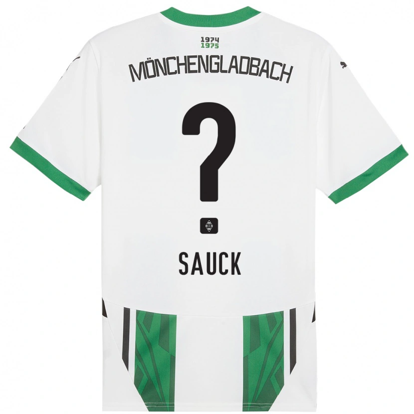 Danxen Donna Maglia Kilian Sauck #0 Bianco Verde Kit Gara Home 2024/25 Maglietta
