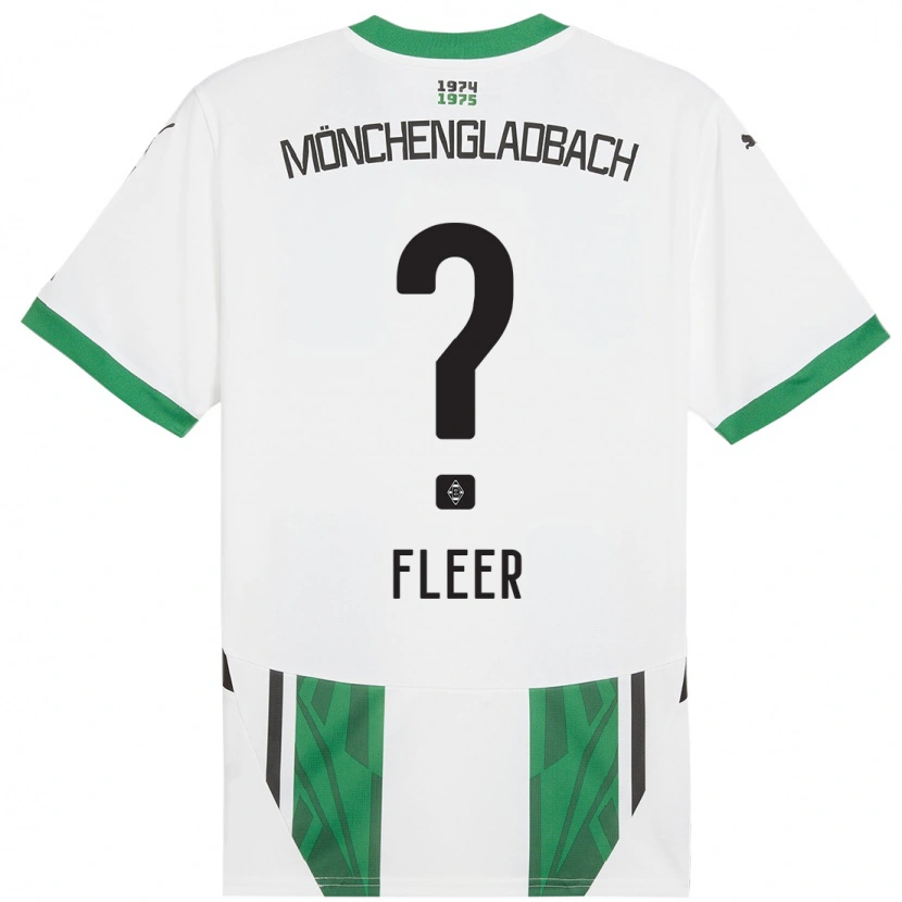 Danxen Donna Maglia Mattis Fleer #0 Bianco Verde Kit Gara Home 2024/25 Maglietta