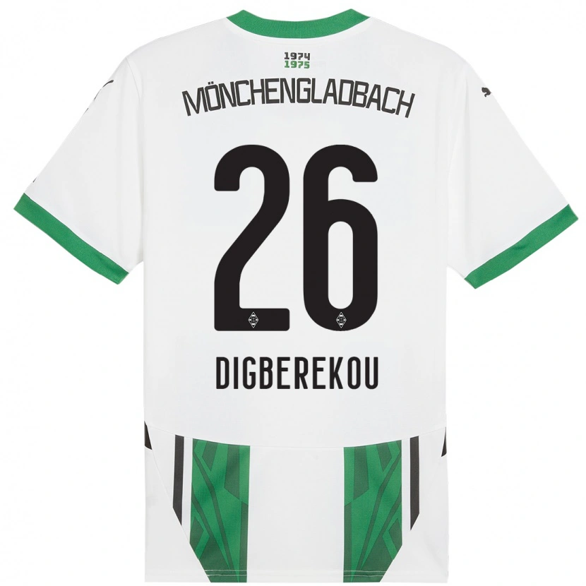 Danxen Donna Maglia Ibrahim Digberekou #26 Bianco Verde Kit Gara Home 2024/25 Maglietta