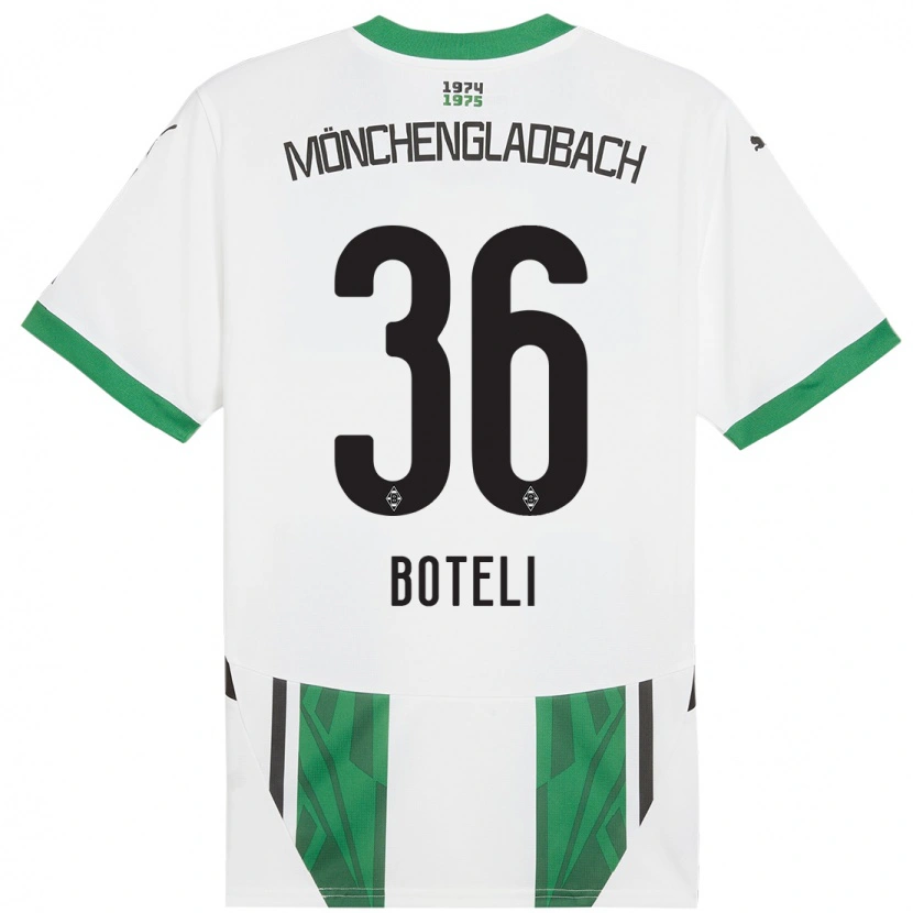 Danxen Donna Maglia Winsley Boteli #36 Bianco Verde Kit Gara Home 2024/25 Maglietta