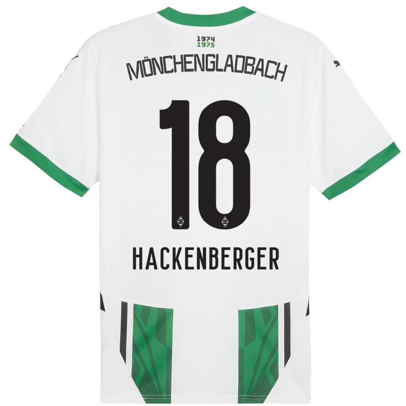 Danxen Donna Maglia Jessica Hackenberger #18 Bianco Verde Kit Gara Home 2024/25 Maglietta