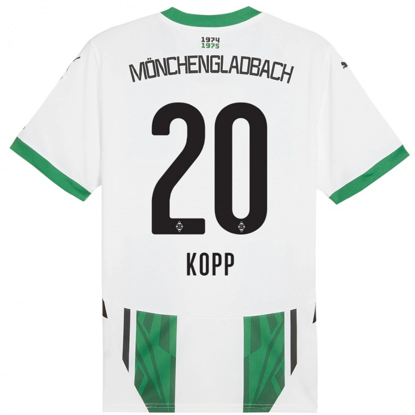 Danxen Donna Maglia Leonie Köpp #20 Bianco Verde Kit Gara Home 2024/25 Maglietta