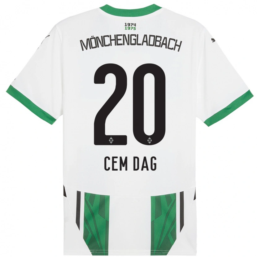 Danxen Donna Maglia Cem Dag #20 Bianco Verde Kit Gara Home 2024/25 Maglietta