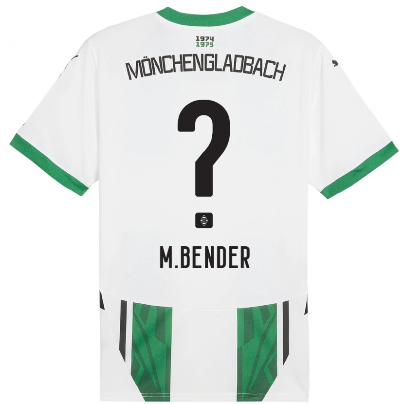 Danxen Donna Maglia Maurice Bender #0 Bianco Verde Kit Gara Home 2024/25 Maglietta