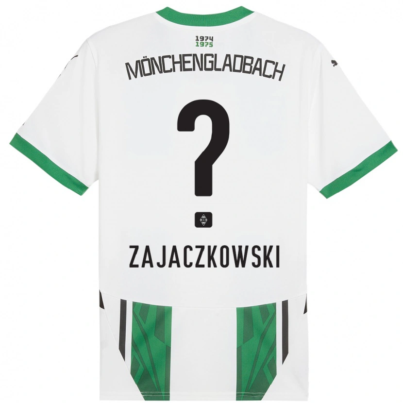 Danxen Donna Maglia Vincent Zajaczkowski #0 Bianco Verde Kit Gara Home 2024/25 Maglietta