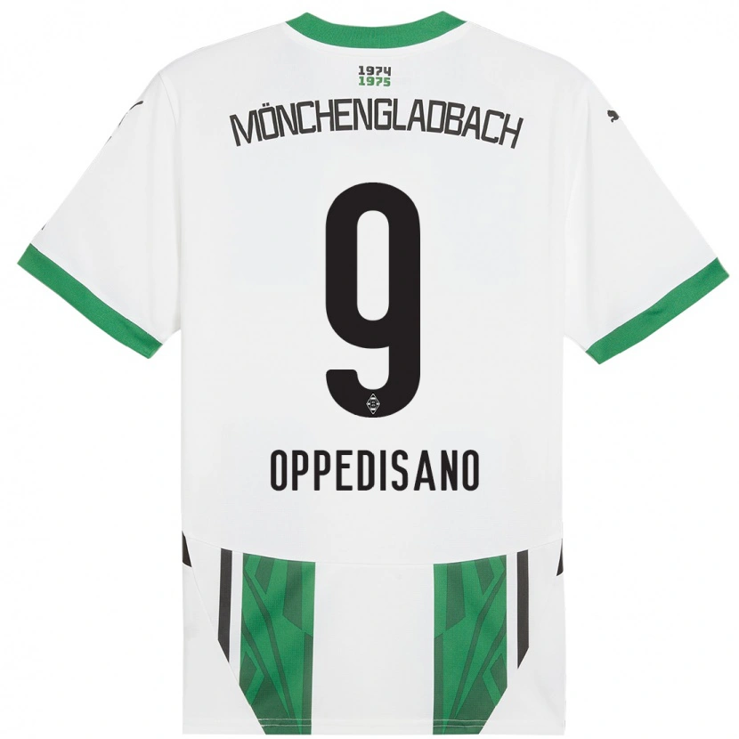 Danxen Donna Maglia Valentina Oppedisano #9 Bianco Verde Kit Gara Home 2024/25 Maglietta