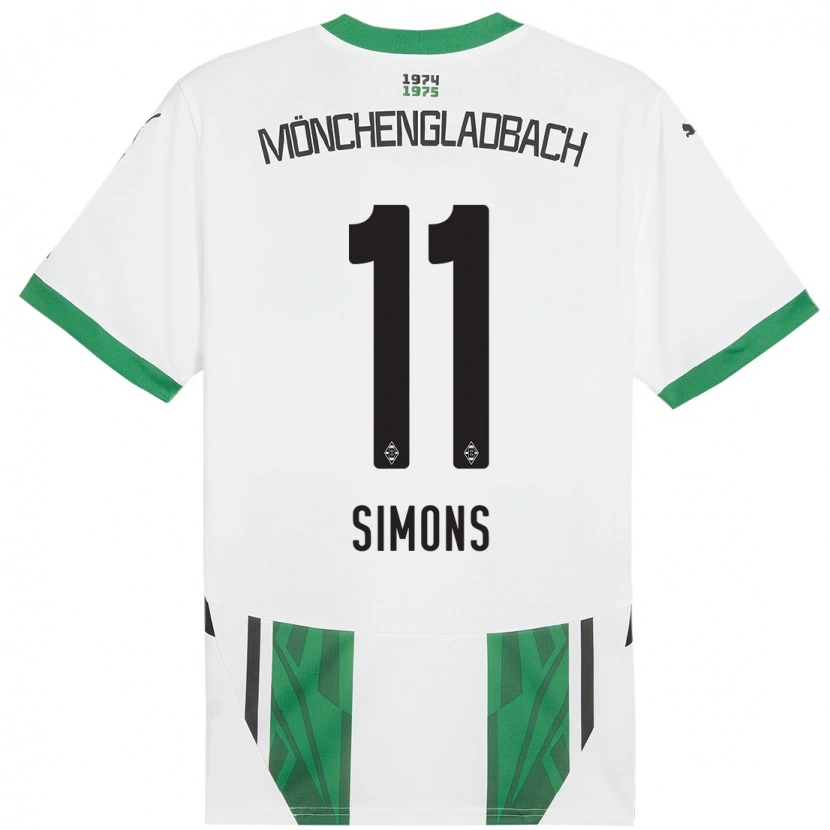 Danxen Donna Maglia Kelly Simons #11 Bianco Verde Kit Gara Home 2024/25 Maglietta