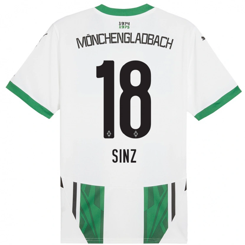 Danxen Donna Maglia Michelle Sinz #18 Bianco Verde Kit Gara Home 2024/25 Maglietta