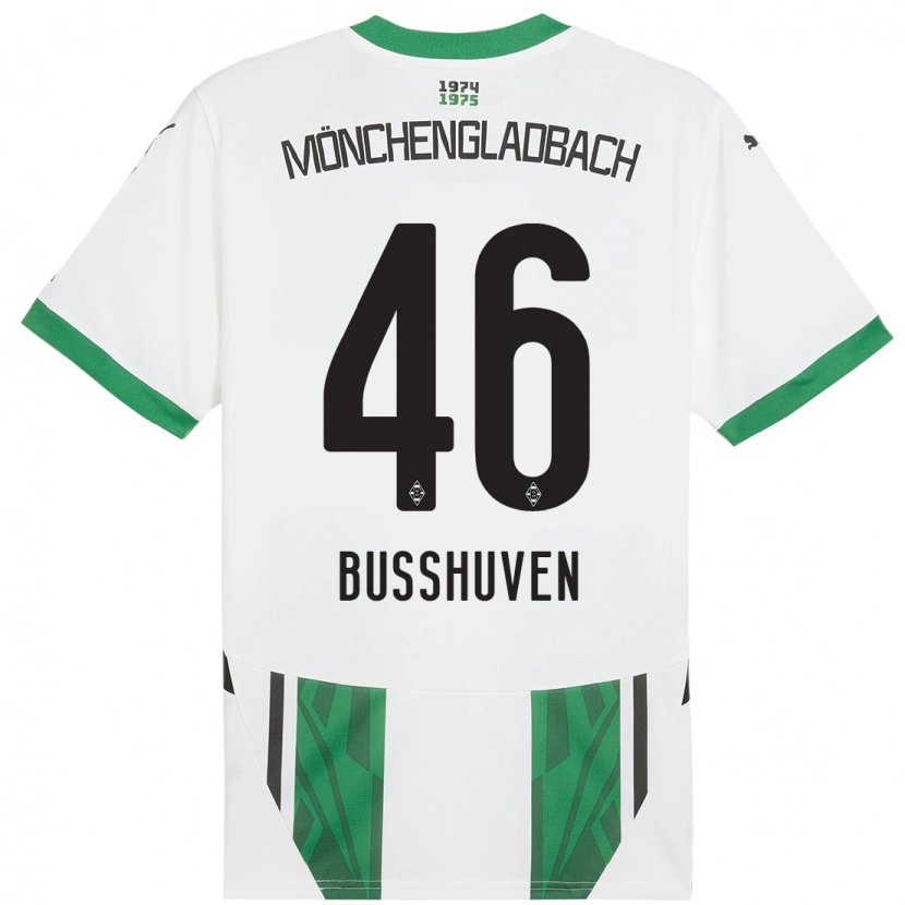 Danxen Donna Maglia Alina Busshuven #46 Bianco Verde Kit Gara Home 2024/25 Maglietta