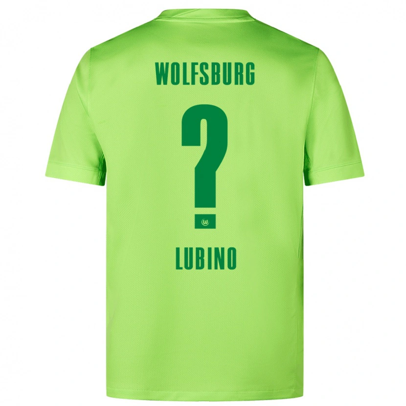 Danxen Donna Maglia Francesco Lubino #0 Verde Fluorescente Kit Gara Home 2024/25 Maglietta