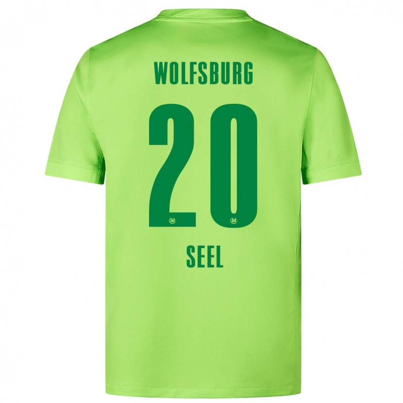 Danxen Donna Maglia William Seel #20 Verde Fluorescente Kit Gara Home 2024/25 Maglietta