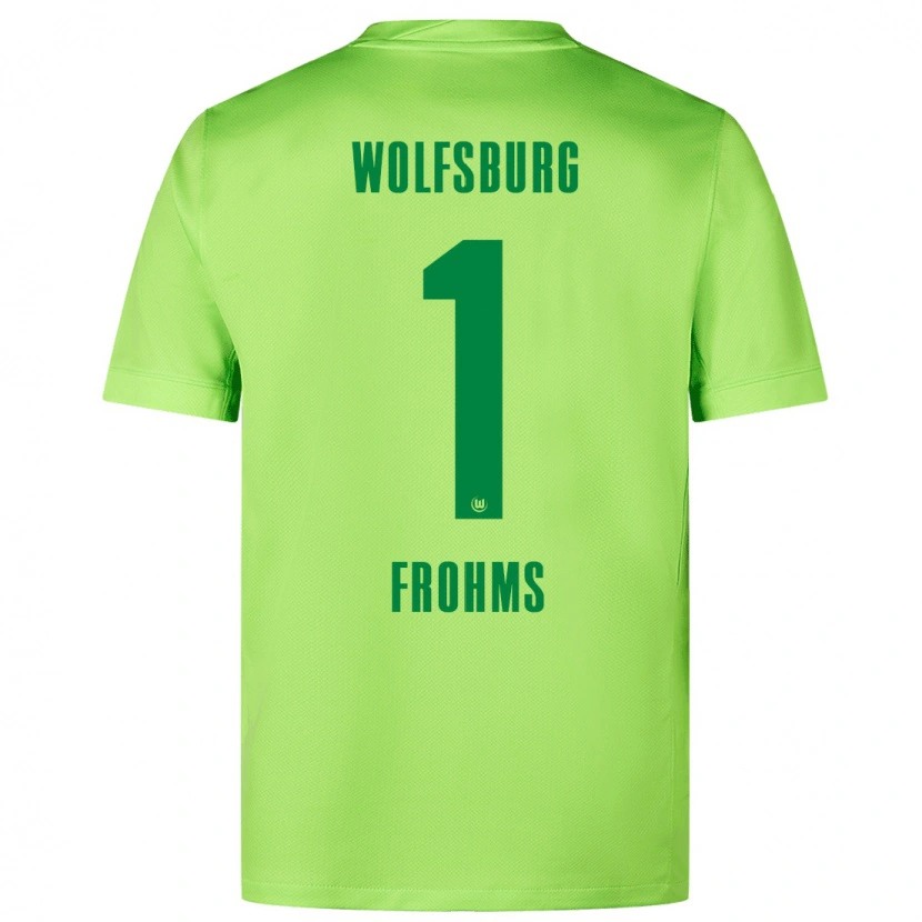 Danxen Donna Maglia Merle Frohms #1 Verde Fluorescente Kit Gara Home 2024/25 Maglietta