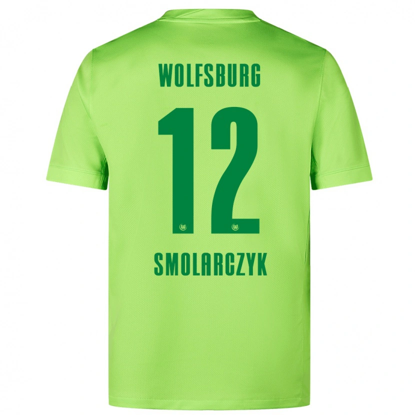 Danxen Donna Maglia Nelly Smolarczyk #12 Verde Fluorescente Kit Gara Home 2024/25 Maglietta
