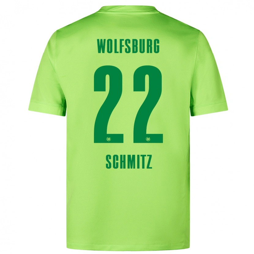 Danxen Donna Maglia Lisa Schmitz #22 Verde Fluorescente Kit Gara Home 2024/25 Maglietta