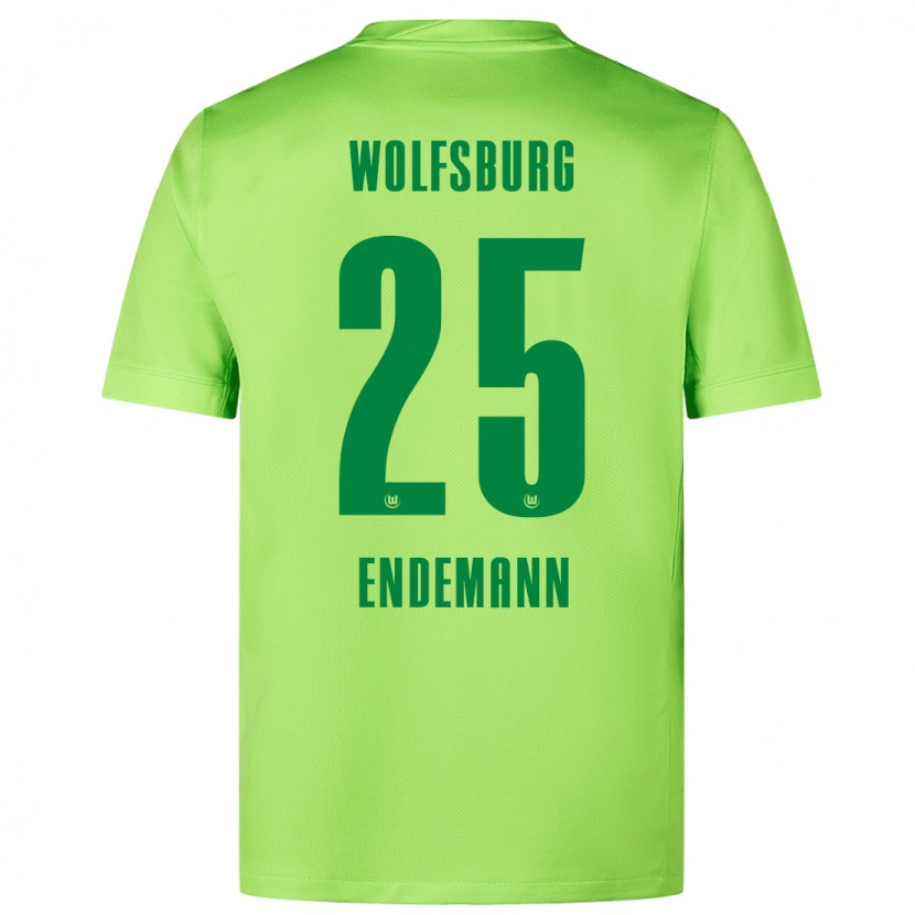 Danxen Donna Maglia Vivien Endemann #25 Verde Fluorescente Kit Gara Home 2024/25 Maglietta