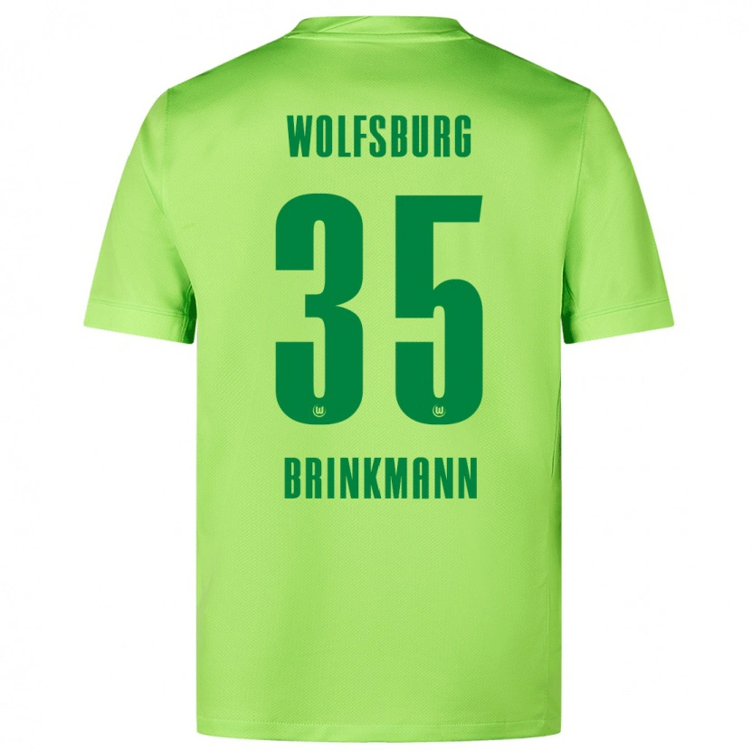 Danxen Donna Maglia Karla Brinkmann #35 Verde Fluorescente Kit Gara Home 2024/25 Maglietta