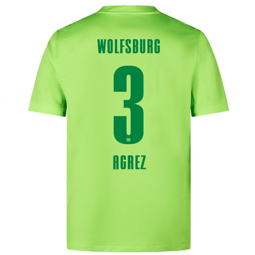 Danxen Donna Maglia Sara Agrež #3 Verde Fluorescente Kit Gara Home 2024/25 Maglietta