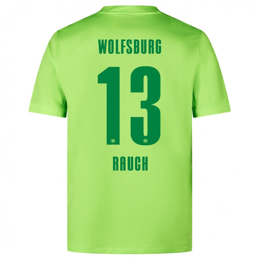 Danxen Donna Maglia Felicitas Rauch #13 Verde Fluorescente Kit Gara Home 2024/25 Maglietta