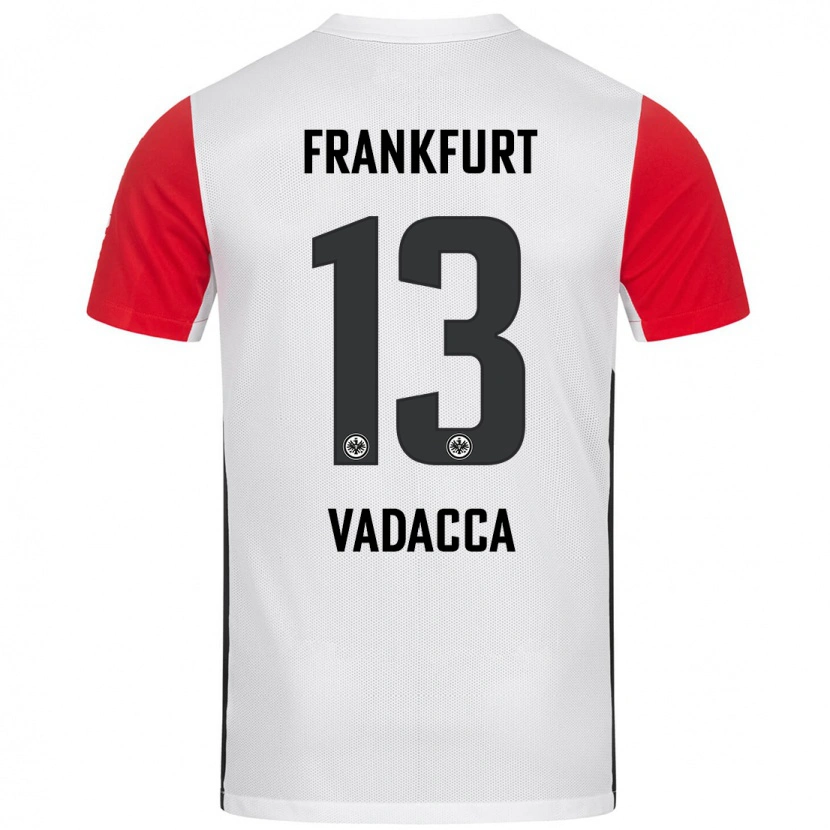 Danxen Donna Maglia Gianni Vadacca #13 Bianco Rosso Kit Gara Home 2024/25 Maglietta