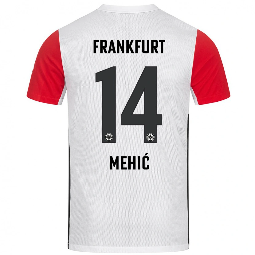 Danxen Donna Maglia Liam Mehić #14 Bianco Rosso Kit Gara Home 2024/25 Maglietta