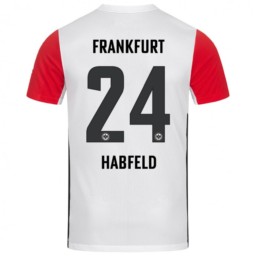 Danxen Donna Maglia Josef Haßfeld #24 Bianco Rosso Kit Gara Home 2024/25 Maglietta