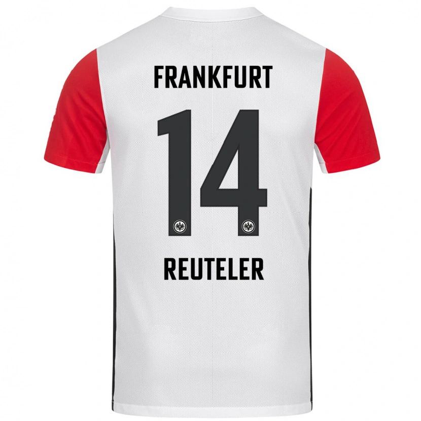 Danxen Donna Maglia Géraldine Reuteler #14 Bianco Rosso Kit Gara Home 2024/25 Maglietta