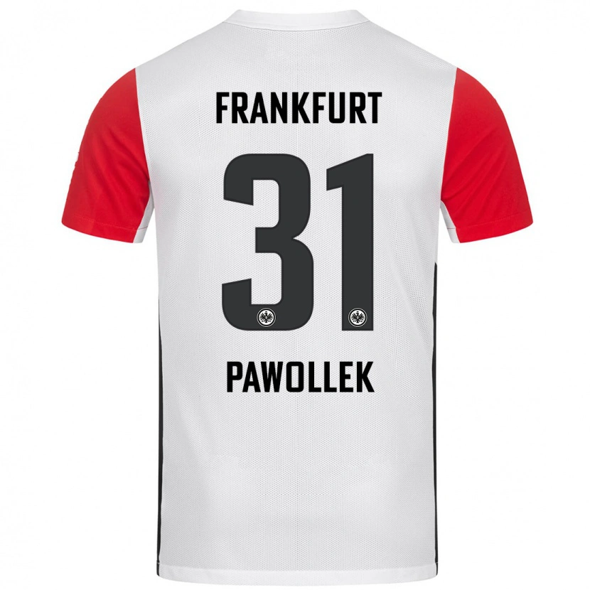 Danxen Donna Maglia Tanja Pawollek #31 Bianco Rosso Kit Gara Home 2024/25 Maglietta