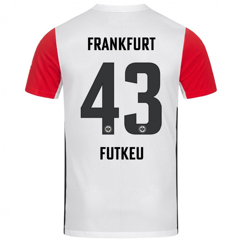 Danxen Donna Maglia Noel Futkeu #43 Bianco Rosso Kit Gara Home 2024/25 Maglietta