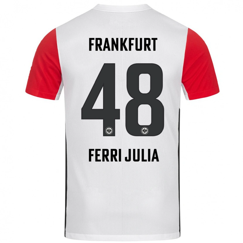Danxen Donna Maglia Nacho Ferri #48 Bianco Rosso Kit Gara Home 2024/25 Maglietta