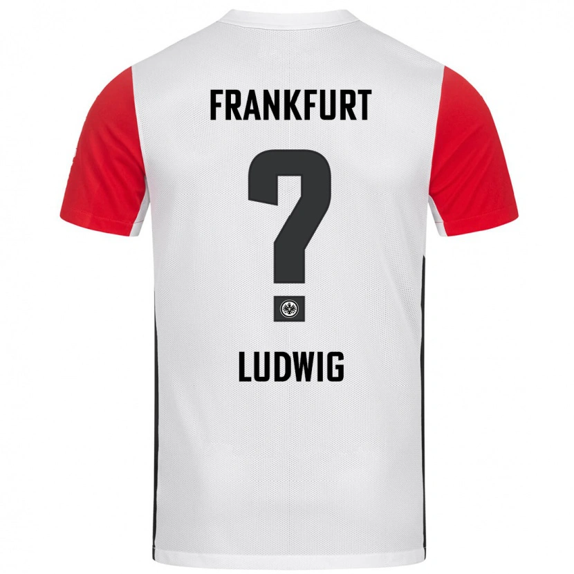 Danxen Donna Maglia Finn Ludwig #0 Bianco Rosso Kit Gara Home 2024/25 Maglietta