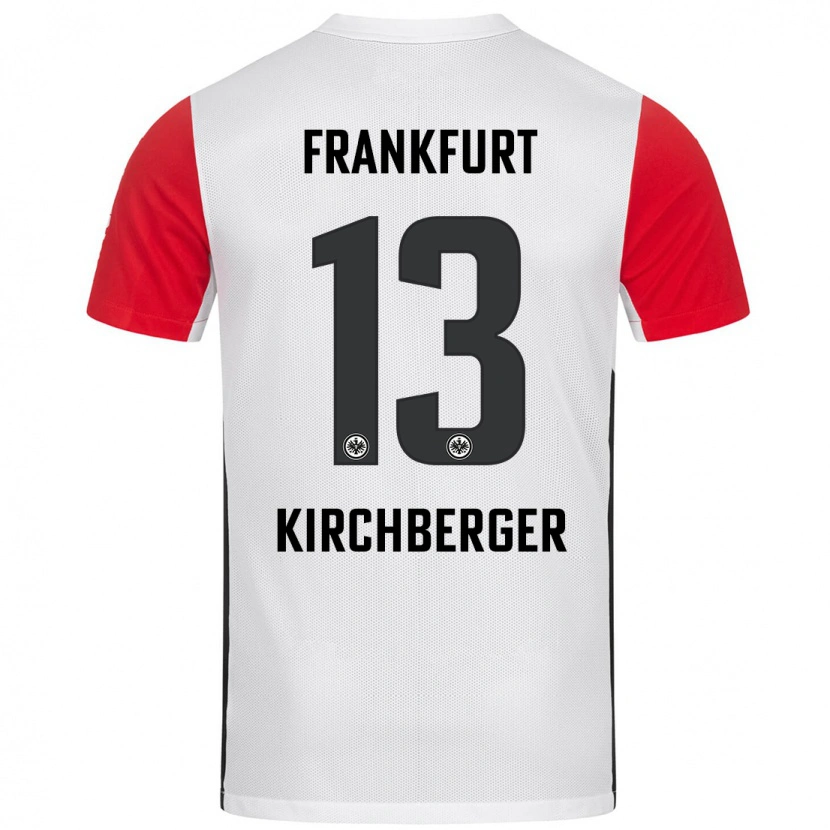 Danxen Donna Maglia Virginia Kirchberger #13 Bianco Rosso Kit Gara Home 2024/25 Maglietta