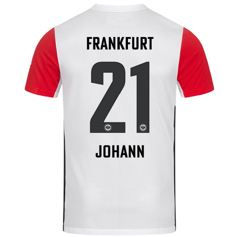 Danxen Donna Maglia Hannah Johann #21 Bianco Rosso Kit Gara Home 2024/25 Maglietta