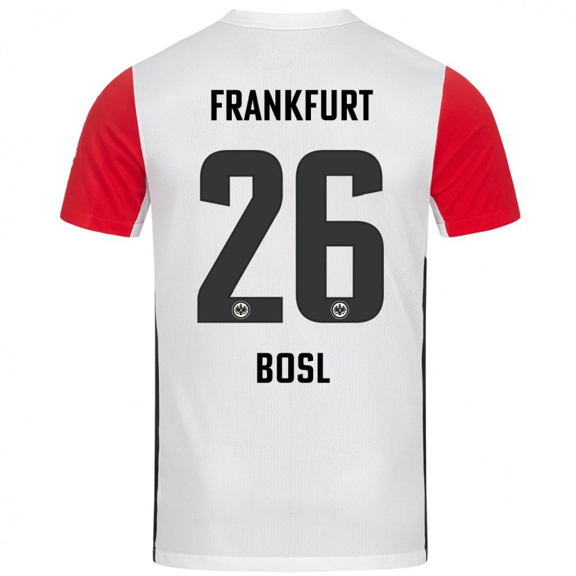 Danxen Donna Maglia Cara Bosl #26 Bianco Rosso Kit Gara Home 2024/25 Maglietta