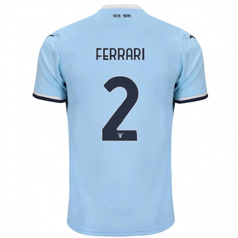 Danxen Donna Maglia Lorenzo Ferrari #2 Blu Kit Gara Home 2024/25 Maglietta