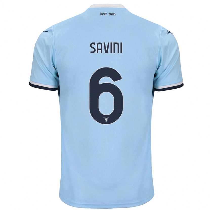 Danxen Donna Maglia Federica Savini #6 Blu Kit Gara Home 2024/25 Maglietta