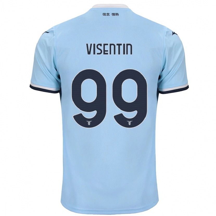 Danxen Donna Maglia Noemi Visentin #99 Blu Kit Gara Home 2024/25 Maglietta