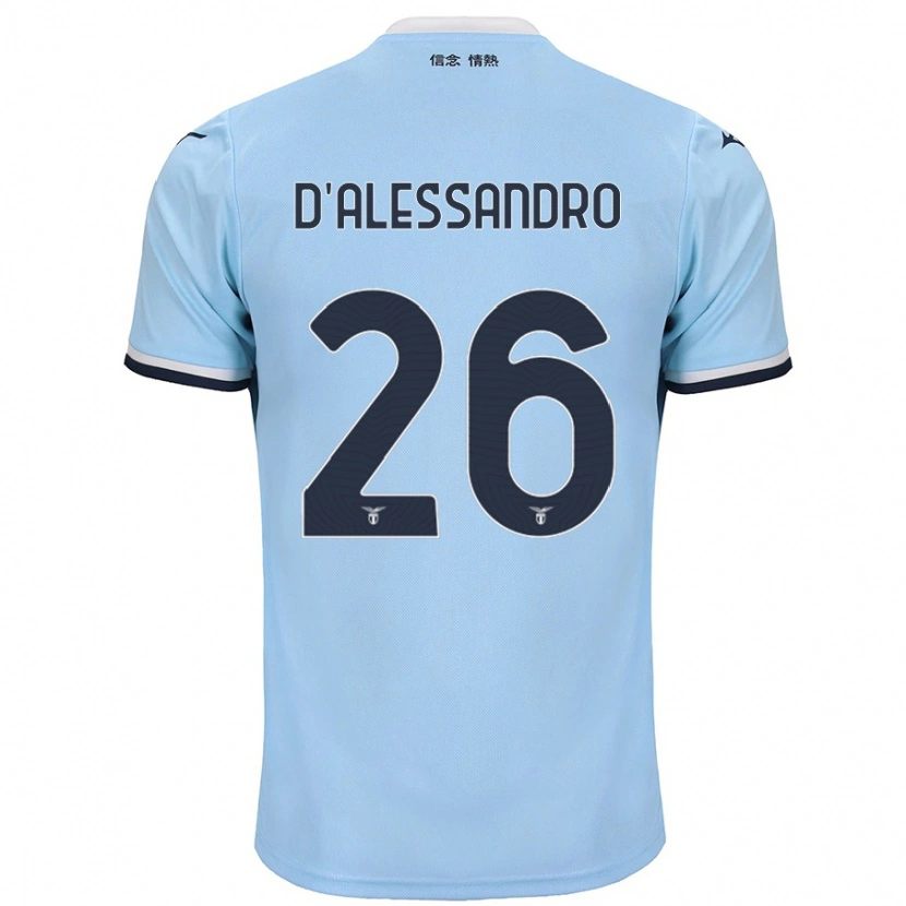 Danxen Donna Maglia Mattya D'alessandro #26 Blu Kit Gara Home 2024/25 Maglietta