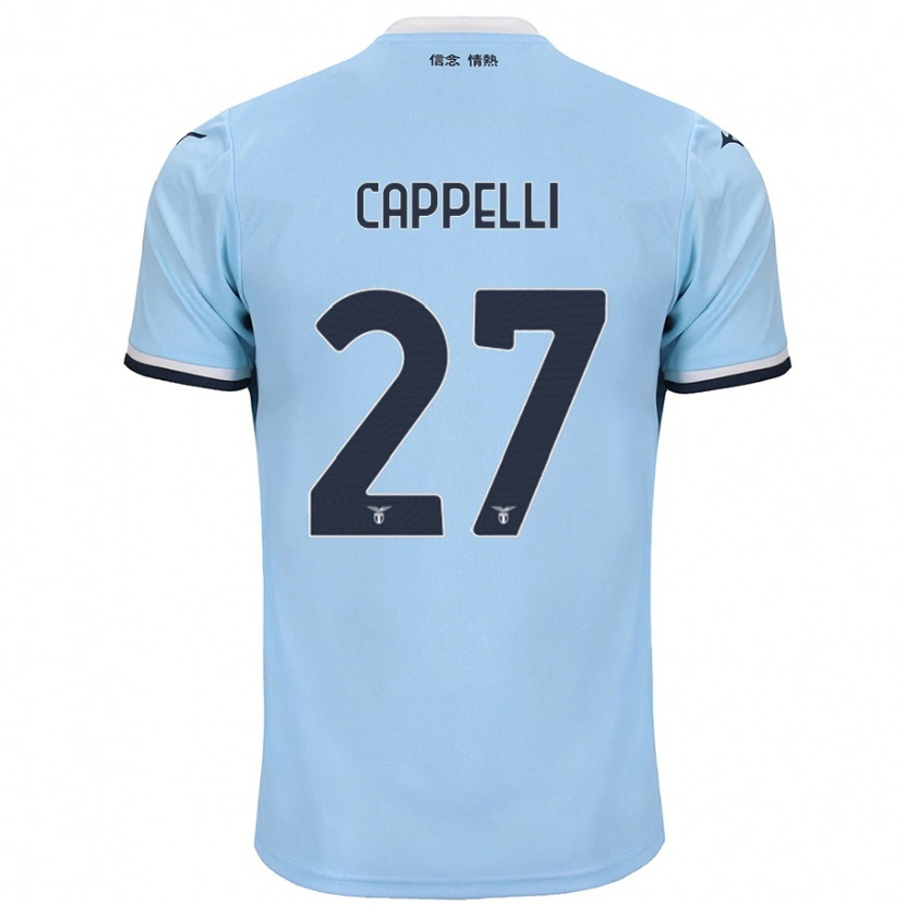 Danxen Donna Maglia Tommaso Cappelli #27 Blu Kit Gara Home 2024/25 Maglietta