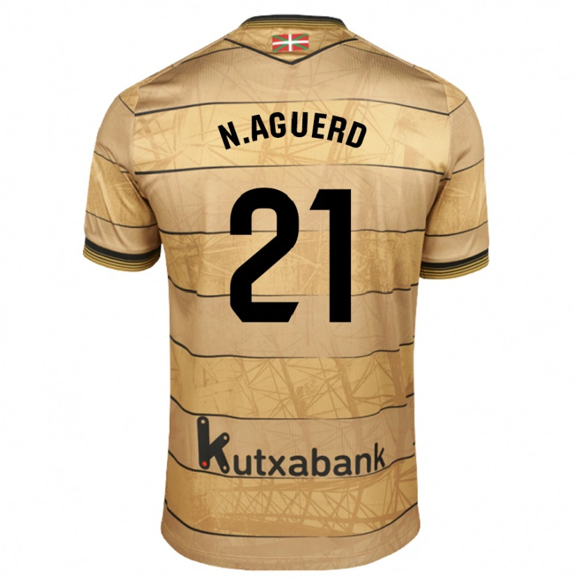Danxen Donna Maglia Nayef Aguerd #21 Nero Bianco Kit Gara Away 2024/25 Maglietta