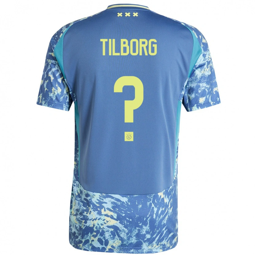 Danxen Donna Maglia Sesynijo Tilborg #0 Grigio Blu Giallo Kit Gara Away 2024/25 Maglietta