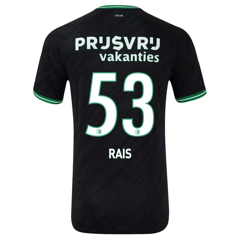 Danxen Donna Maglia Amir Rais #53 Nero Verde Kit Gara Away 2024/25 Maglietta