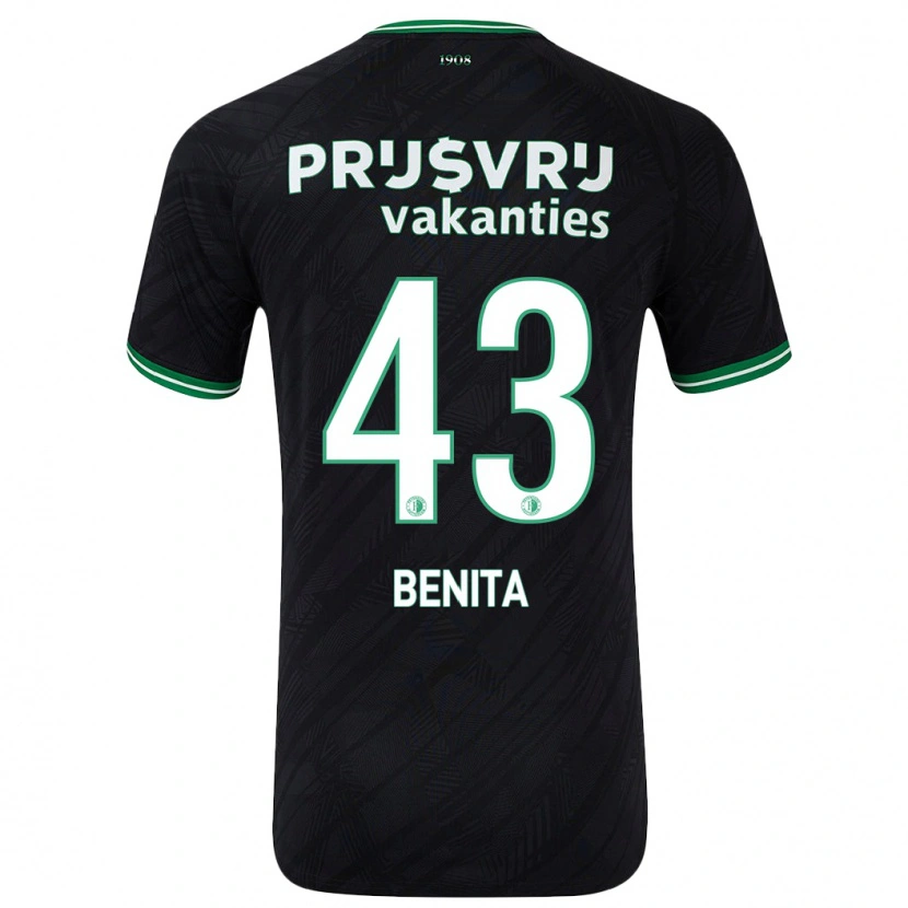 Danxen Donna Maglia Mimeirhel Benita #43 Nero Verde Kit Gara Away 2024/25 Maglietta