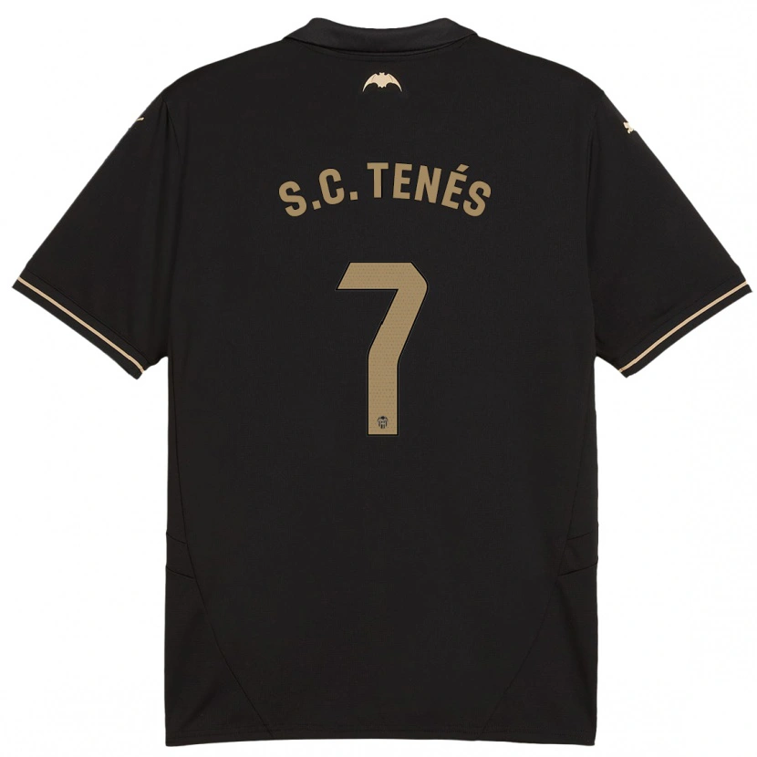 Danxen Donna Maglia Sergi Canós #7 Nero Kit Gara Away 2024/25 Maglietta