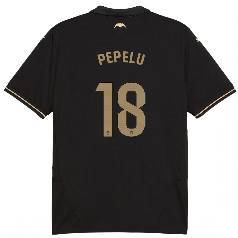 Danxen Donna Maglia Pepelu #18 Nero Kit Gara Away 2024/25 Maglietta