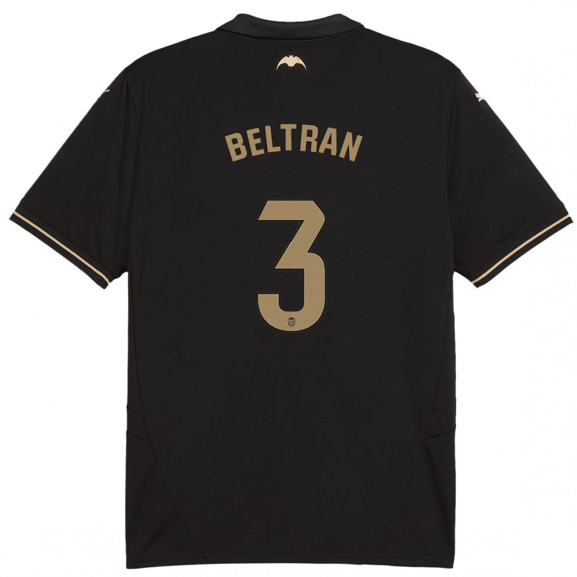 Danxen Donna Maglia Bea Beltran #3 Nero Kit Gara Away 2024/25 Maglietta